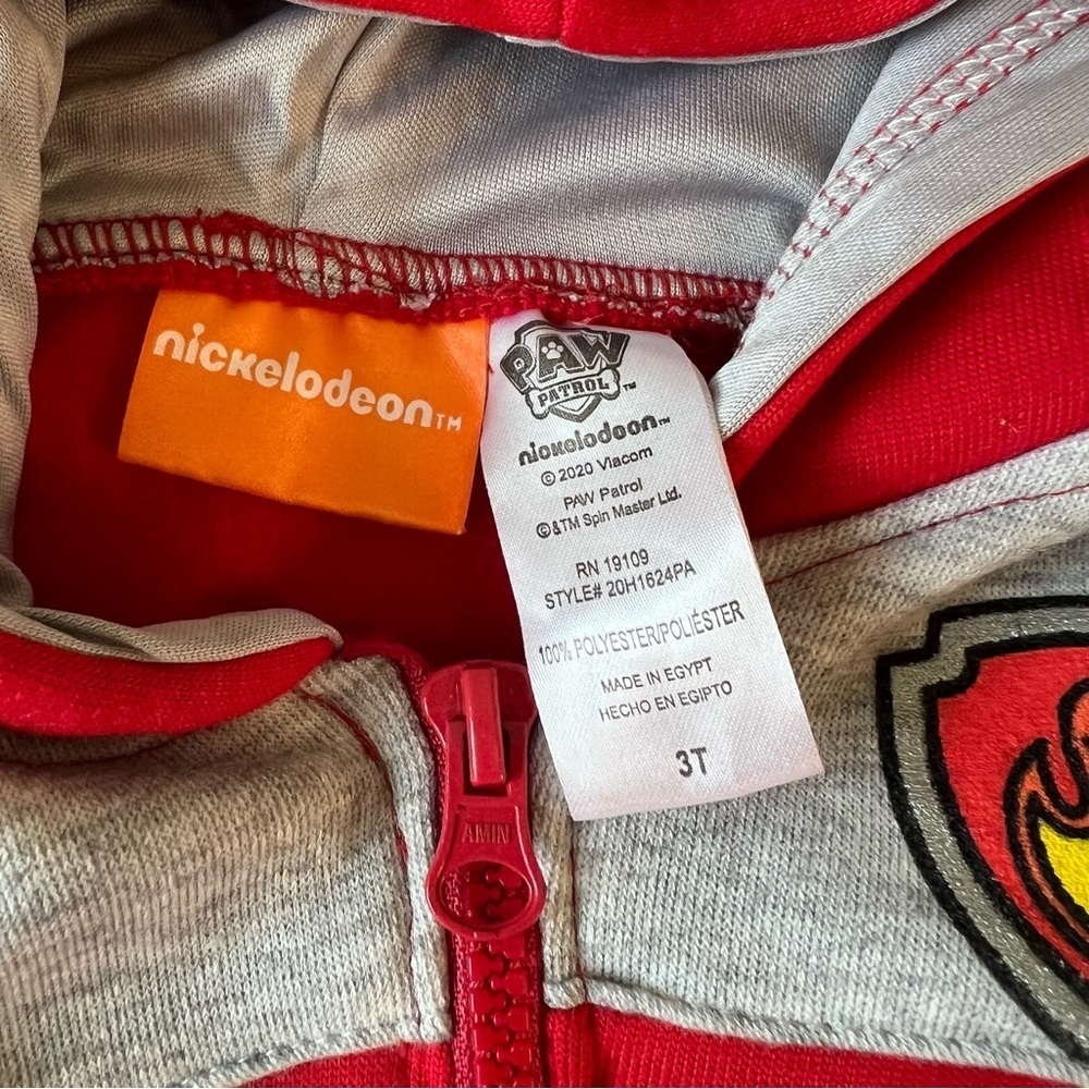 2/$30 Nickelodeon Paw Patrol Hoodie Pajama and Shirt Set - Red, Blue, Gray - Picture 4 of 11